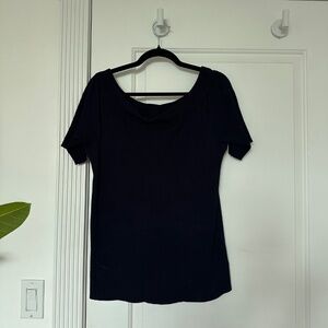 Anthropologie Elise Ribbed Off the Shoulder Sweater